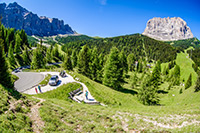 Dolomity, Passo Gardena (Przełęcz Gardena). - foto: wnieznane.pl Dolomity, Passo Gardena (Przełęcz Gardena). - foto: wnieznane.pl