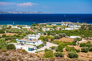 Kos. Widok z góry na Kamari-Kefalos. - foto: wnieznane.pl Kos. Widok z góry na Kamari-Kefalos. - foto: wnieznane.pl