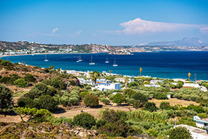 Kos. Widok z góry na Kamari-Kefalos. - foto: wnieznane.pl Kos. Widok z góry na Kamari-Kefalos. - foto: wnieznane.pl