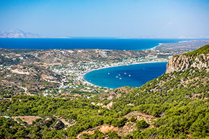 Kos. Panoramiczny widok na wyspę. - foto: wnieznane.pl Kos. Panoramiczny widok na wyspę. - foto: wnieznane.pl