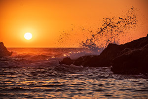 Kos. Spektakularny zachód słońca w Limnionas. - foto: wnieznane.pl Kos. Spektakularny zachód słońca w Limnionas. - foto: wnieznane.pl