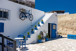 Kos. Tawerna w stylu wyspiarskim w miejscowości Kefalos. - foto: wnieznane.pl Kos. Tawerna w stylu wyspiarskim w miejscowości Kefalos. - foto: wnieznane.pl