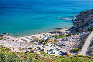 Kos. Plaża Camel Beach na południu wyspy. - foto: wnieznane.pl Kos. Plaża Camel Beach na południu wyspy. - foto: wnieznane.pl
