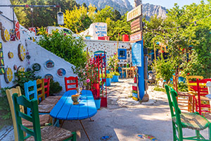 Kos. W kawiarni Watermill of Zia. - foto: wnieznane.pl Kos. W kawiarni Watermill of Zia. - foto: wnieznane.pl